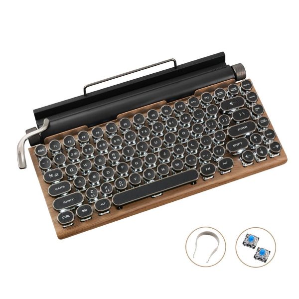 Retro Typewriter Bluetooth Mechanical Keyboard