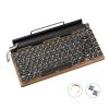 Retro Typewriter Bluetooth Mechanical Keyboard