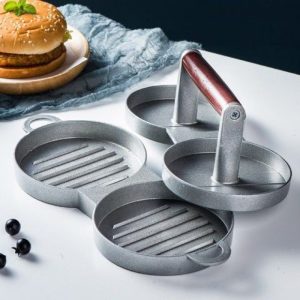 Round Burger Press Aluminum Alloy Burger Meat Beef Barbecue Burger Press