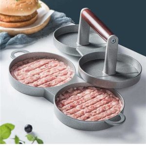 Round Burger Press Aluminum Alloy Burger Meat Beef Barbecue Burger Press