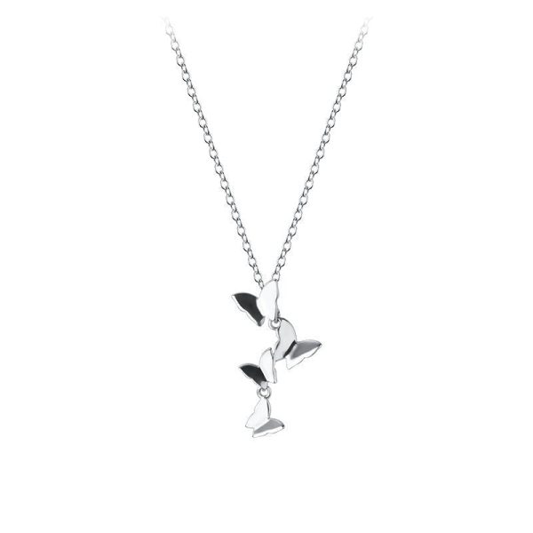 S925 Silver Forest Sweet Butterfly Element Necklace