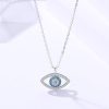 S925 Sterling Silver Jewelry Atmospheric Demon Eye Necklace Eye Pendant