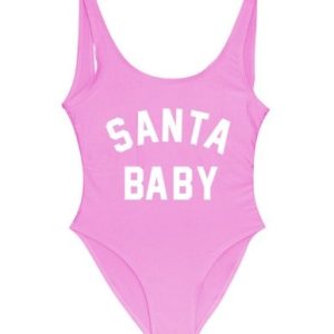 Santa Baby Swimwear Women One Piece Swimsuit