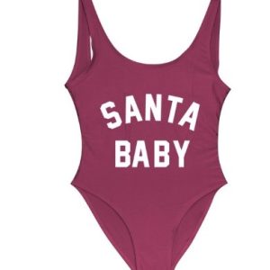 Santa Baby Swimwear Women One Piece Swimsuit