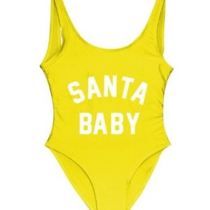 Santa Baby Swimwear Women One Piece Swimsuit