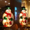 Santa Claus Led Suction Cup Window Hanging Lights Christmas Decorative Atmosphere