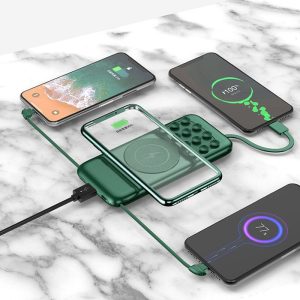 Self-Contained Suction Cup Wireless Power Bank Digital Display