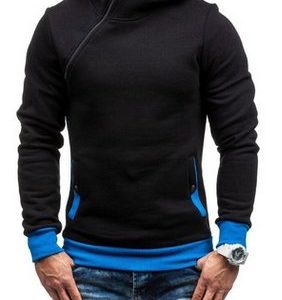 Solid Color Hoodies With Zipper