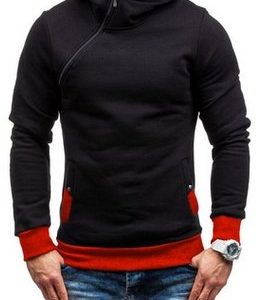 Solid Color Hoodies With Zipper