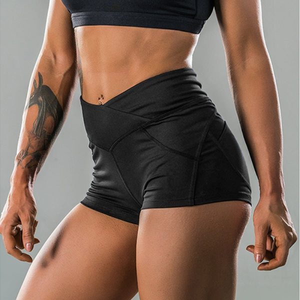 Sports Shorts Female Tight Hip V-Shaped Peach Hip High Waist Shorts Yoga Pants