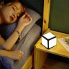 Square Night Light Led Folding Lighting Small Table Lamp Usb Rechargeable Four-Leaf Flip Energy-Saving