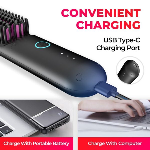 Stylerbrush | Wireless Multifunctional Hair Straightener