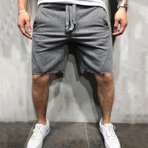 Summer Mens Gym Sports Sport Grey Shorts For Men